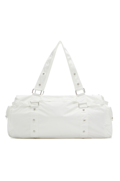 LOGO DUFFLE BAG IN WHITE