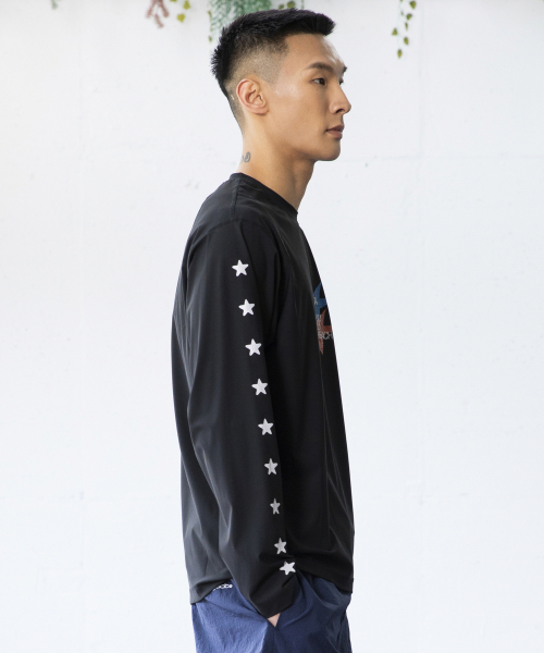 GT155 스타라이크 긴팔 래쉬가드 (BLACK)