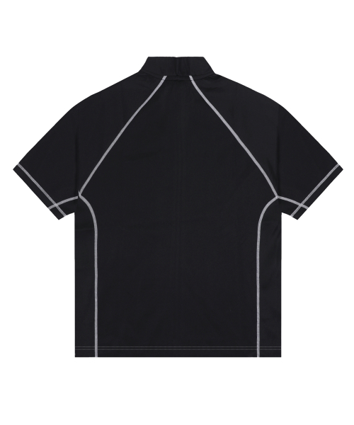 GT153 소든 반팔집업 래쉬가드 (BLACK)