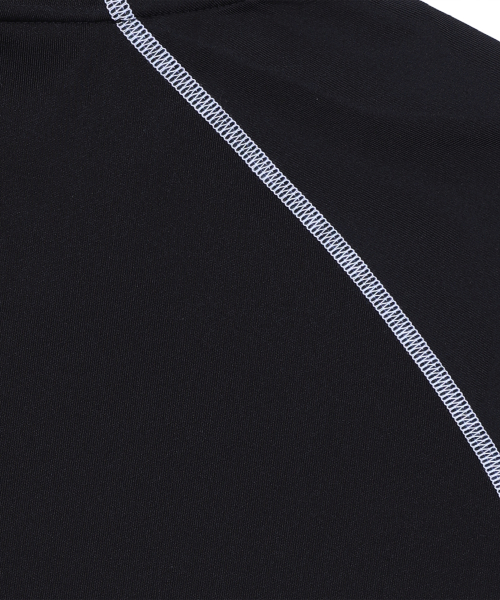 GT153 소든 반팔집업 래쉬가드 (BLACK)