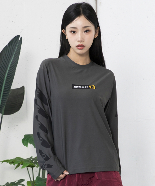 GT156 서프보드 긴팔 래쉬가드 (CHARCOAL GRAY)
