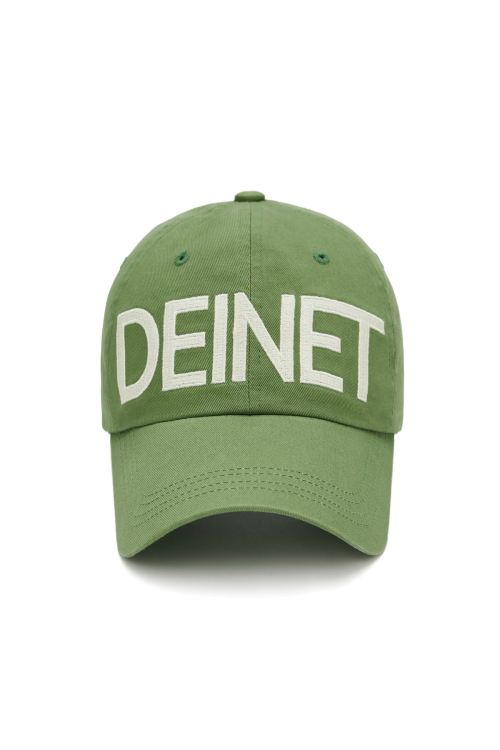 DEINET BIG LOGO CAP IN GREEN