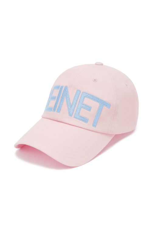 DEINET BIG LOGO CAP IN PINK
