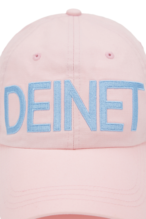DEINET BIG LOGO CAP IN PINK