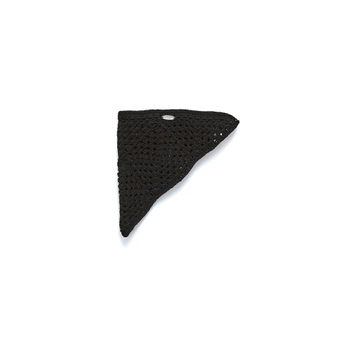 Knit Hair Scarf Black OZ62FA220B