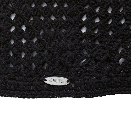 Knit Hair Scarf Black OZ62FA220B