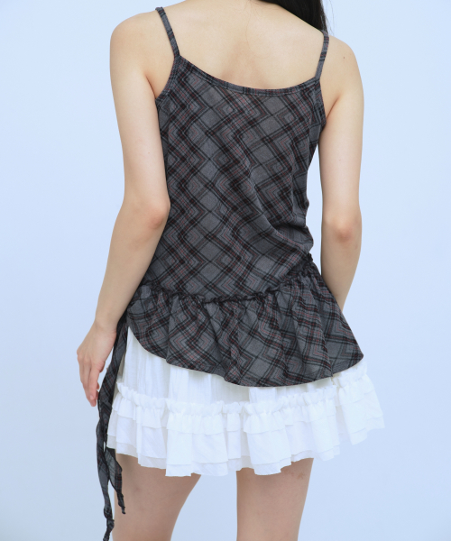 C SHIRRING CANCAN SKIRT_WHITE