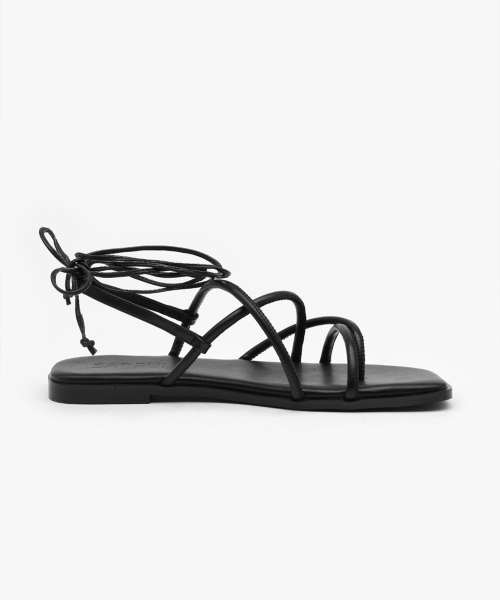 Levia Lace-Up Strap Sandals (1cm)