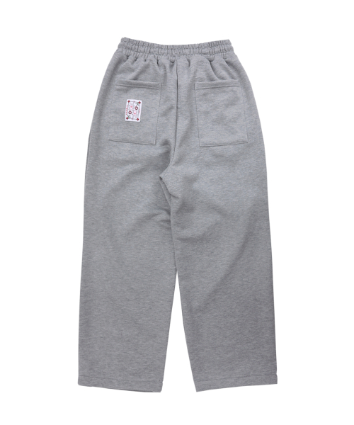 Crochet Sweat Pants (Melange Grey)