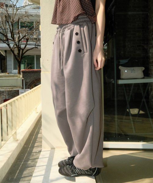 Crochet Sweat Pants (Mocha)