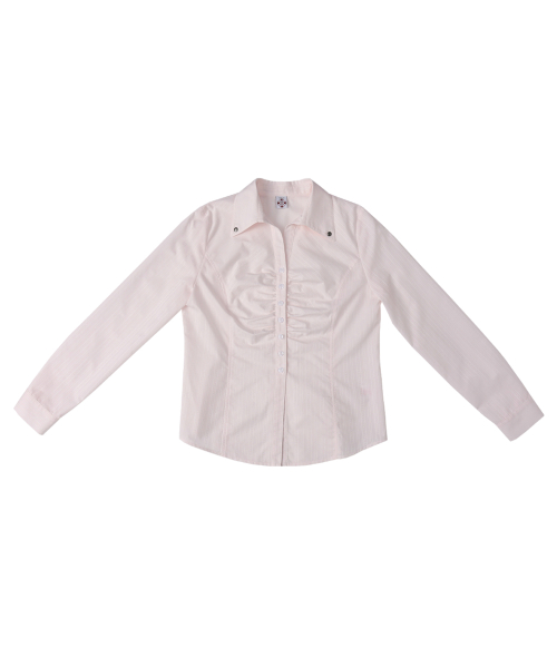 Silky Jacquard Shirt (Light Pink)