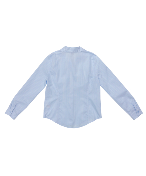 Silky Jacquard Shirt (Skyblue)