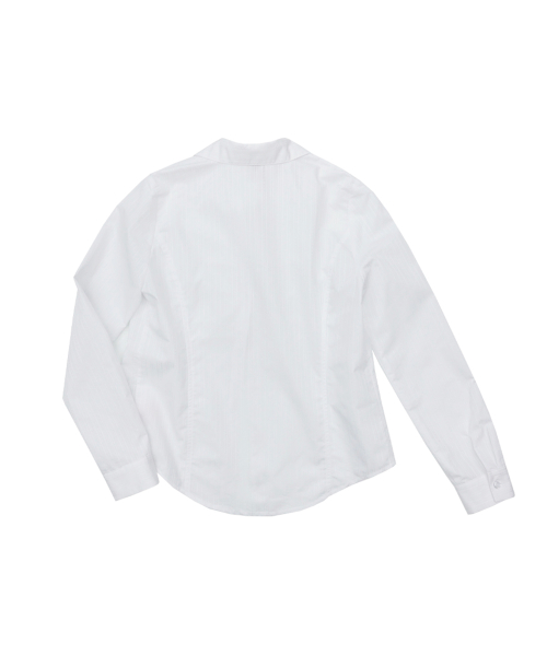 Silky Jacquard Shirt (White)