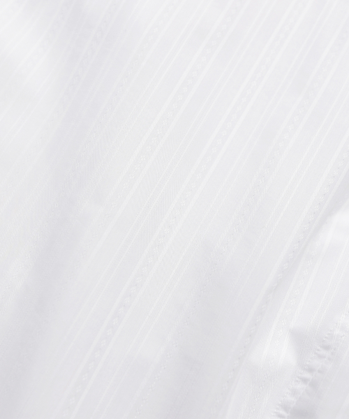 Silky Jacquard Shirt (White)