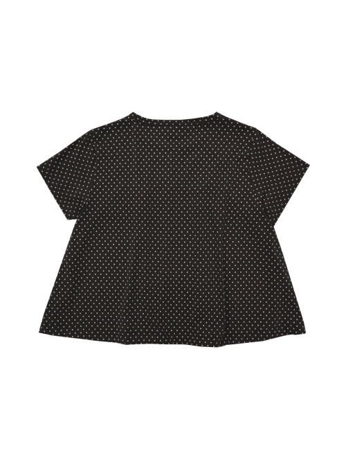 Dot Flared Tee (Brown)