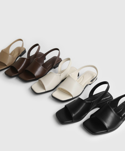카이라 스퀘어 사이드 오픈 샌들 (2cm)