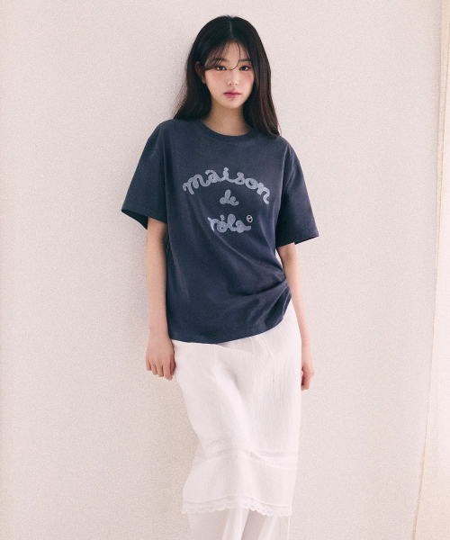 LACE LAYERED LONG SKIRT WHITE