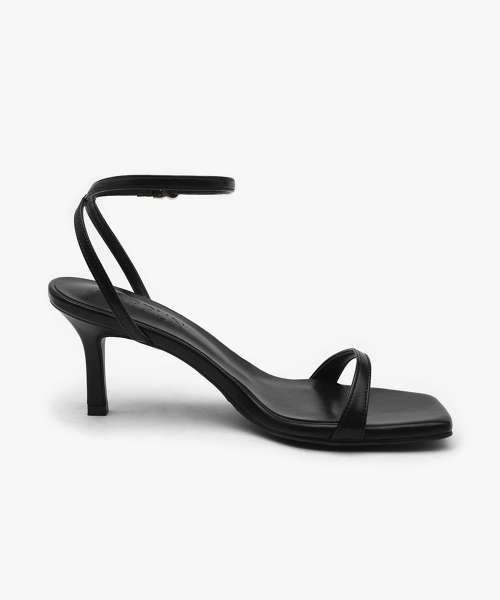 데미아 스퀘어 스트랩 샌들힐 (5/7cm)