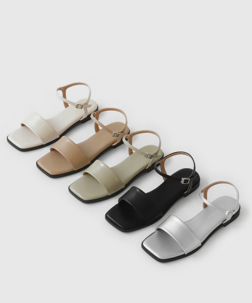 Reig Square Strap Sandals (1.5cm)