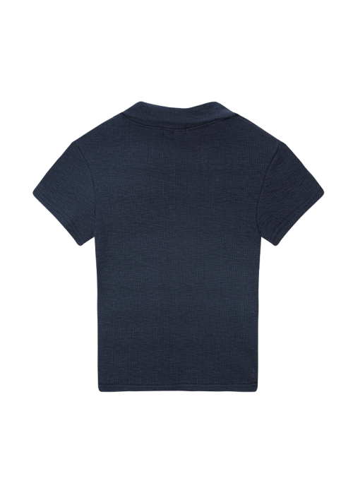 HALF IVY COLLAR TEE / NAVY