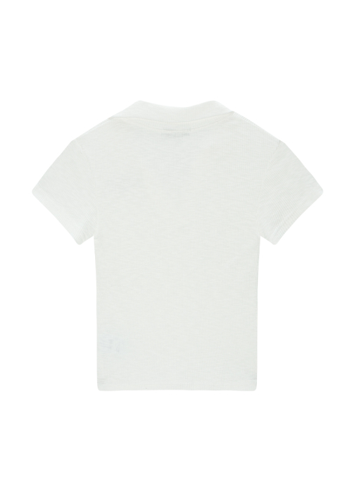 HALF IVY COLLAR TEE / WHITE