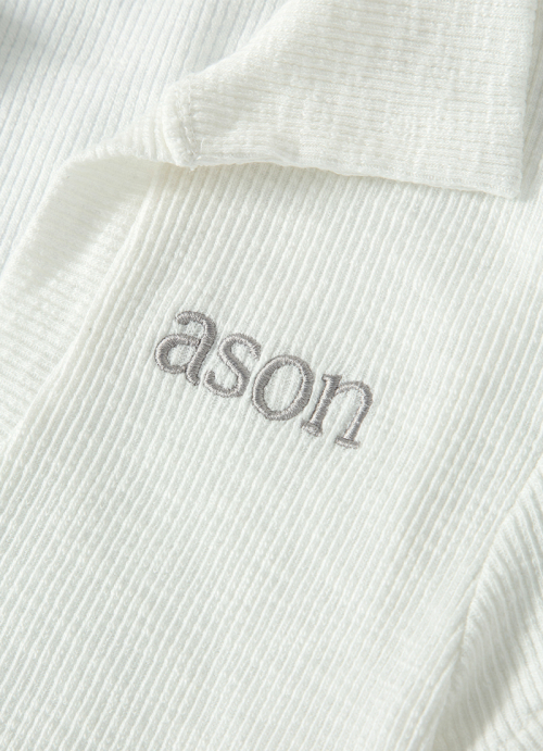 HALF IVY COLLAR TEE / WHITE
