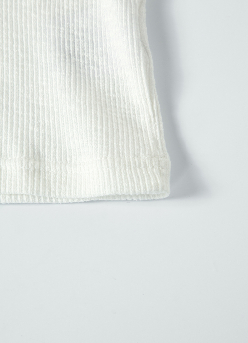 HALF IVY COLLAR TEE / WHITE