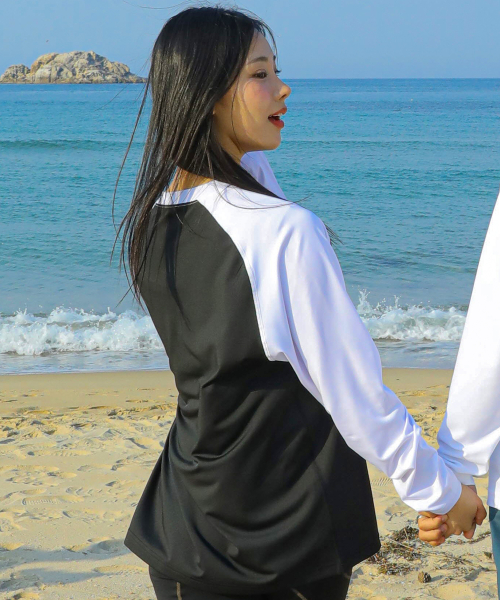GT144 두들 로고 롱슬리브 래쉬가드 (WHITE)