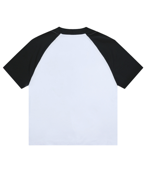 GT145 러기지 라벨 그래픽 반팔 래쉬가드 (WHITE/BLACK)