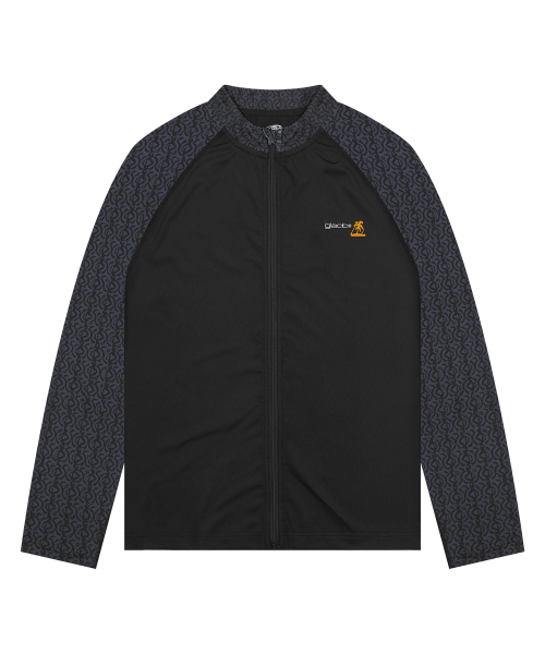 GT146 네이티브 패턴 집업 래쉬가드 (BLACK)