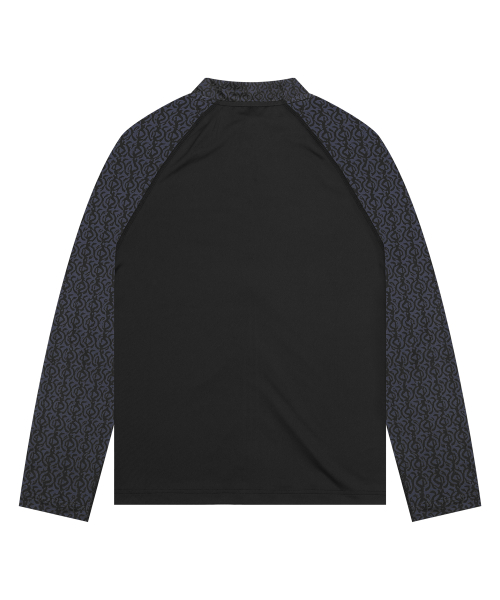 GT146 네이티브 패턴 집업 래쉬가드 (BLACK)