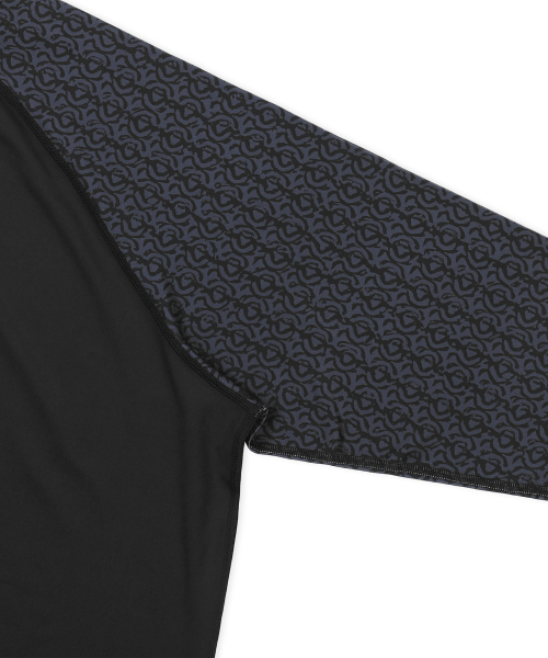 GT146 네이티브 패턴 집업 래쉬가드 (BLACK)