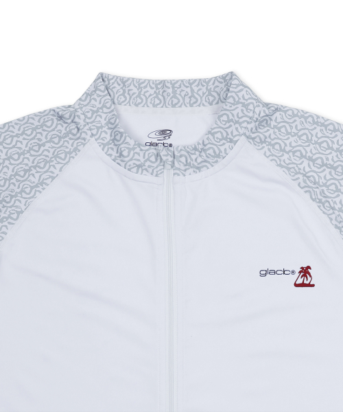 GT146 네이티브 패턴 집업 래쉬가드 (WHITE)