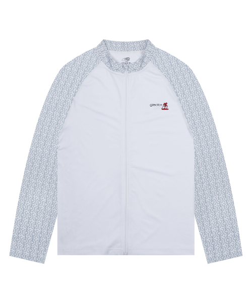 GT146 네이티브 패턴 집업 래쉬가드 (WHITE)