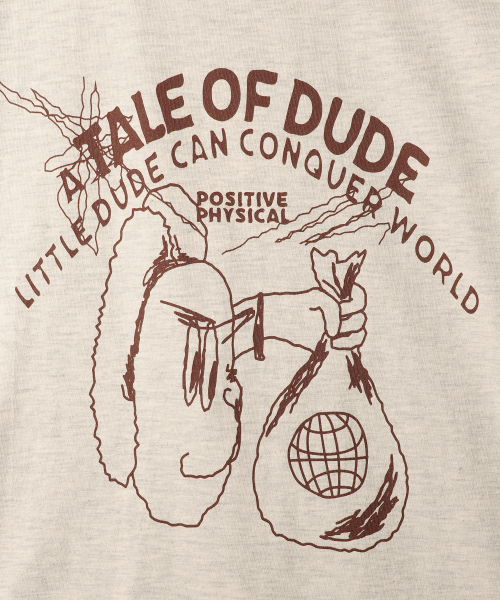 Dude Short T-shirt Oatmeal JIST2629