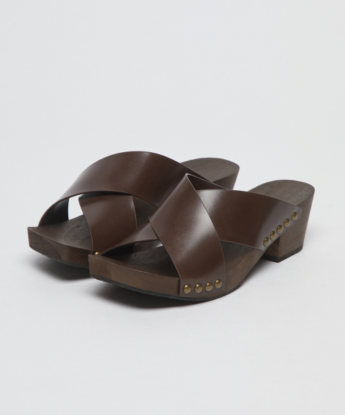 [Archivepke x Ribbonbit] Strap clog(Brown)