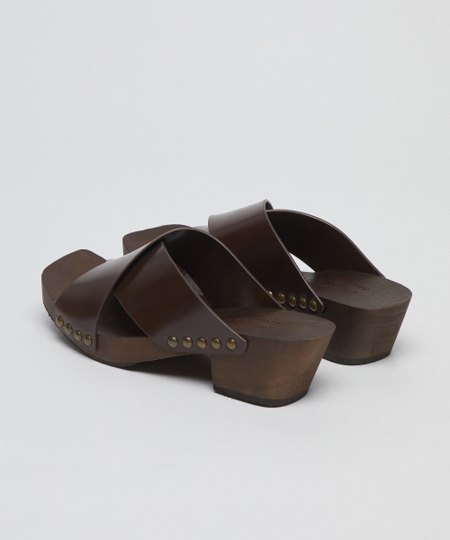 [Archivepke x Ribbonbit] Strap clog(Brown)