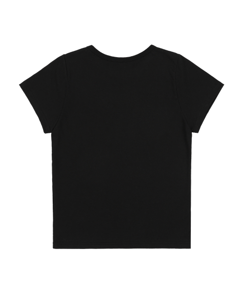 GLITER MAZY LOGO TEE (BLACK) F25QB125