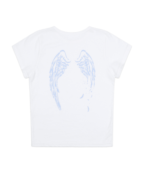 REBIRTH OF HEAVEN CROP TEE (BLUE) F25QB135