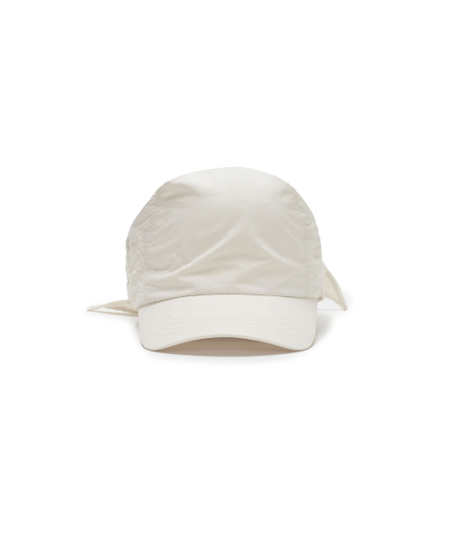 Punching Paisley Scarf Cap, IVORY