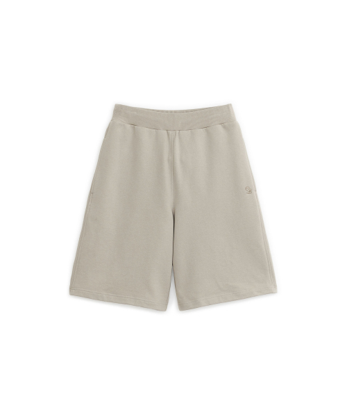 Burmuda Sweat Pants, BEIGE