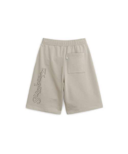 Burmuda Sweat Pants, BEIGE