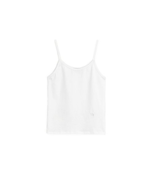 Sunburn Basic Sleveless Top, WHITE