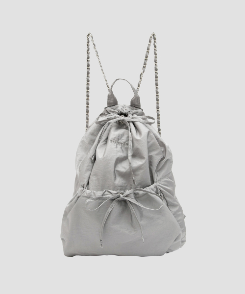 NYLON CHAIN BACKPACK GRAY