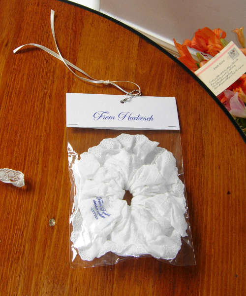 Jasmin Scrunchie_White