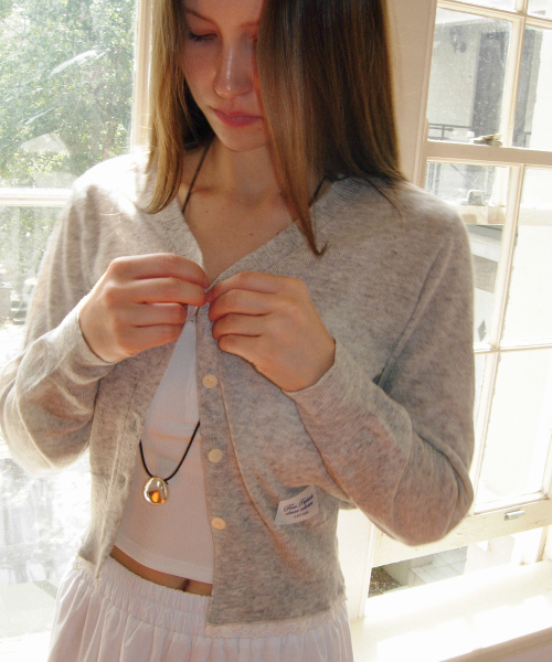 Santorini Cardigan_Melange Gray