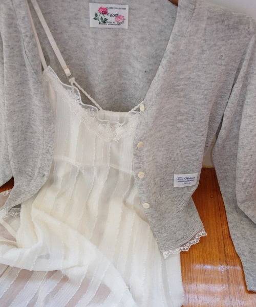 Santorini Cardigan_Melange Gray