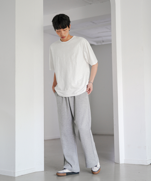 Airy Flare Sweat Pants Gray JULP2626