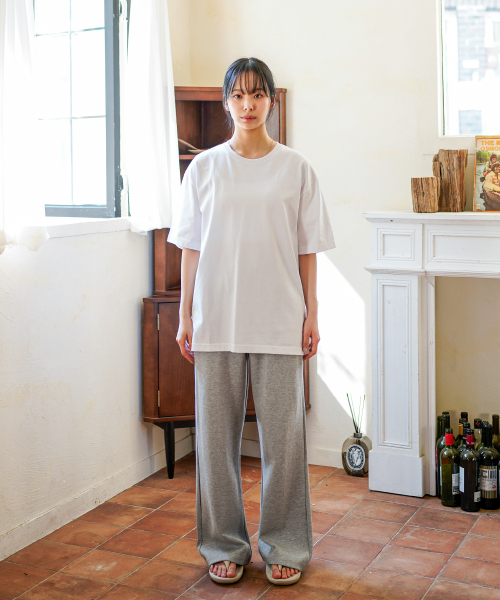 Airy Flare Sweat Pants Gray JULP2626
