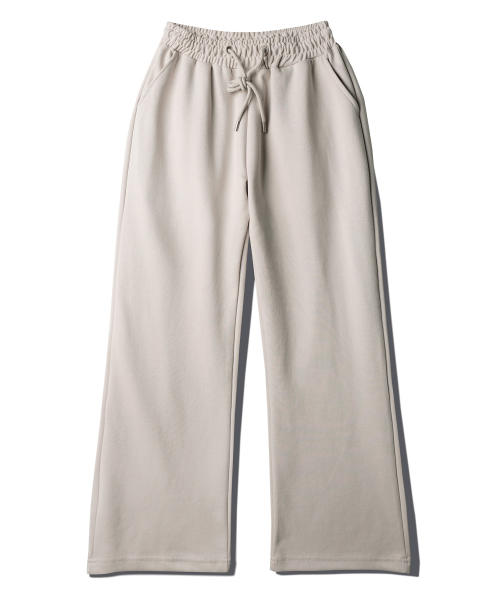 Airy Flare Sweat Pants Creamgray JULP2626